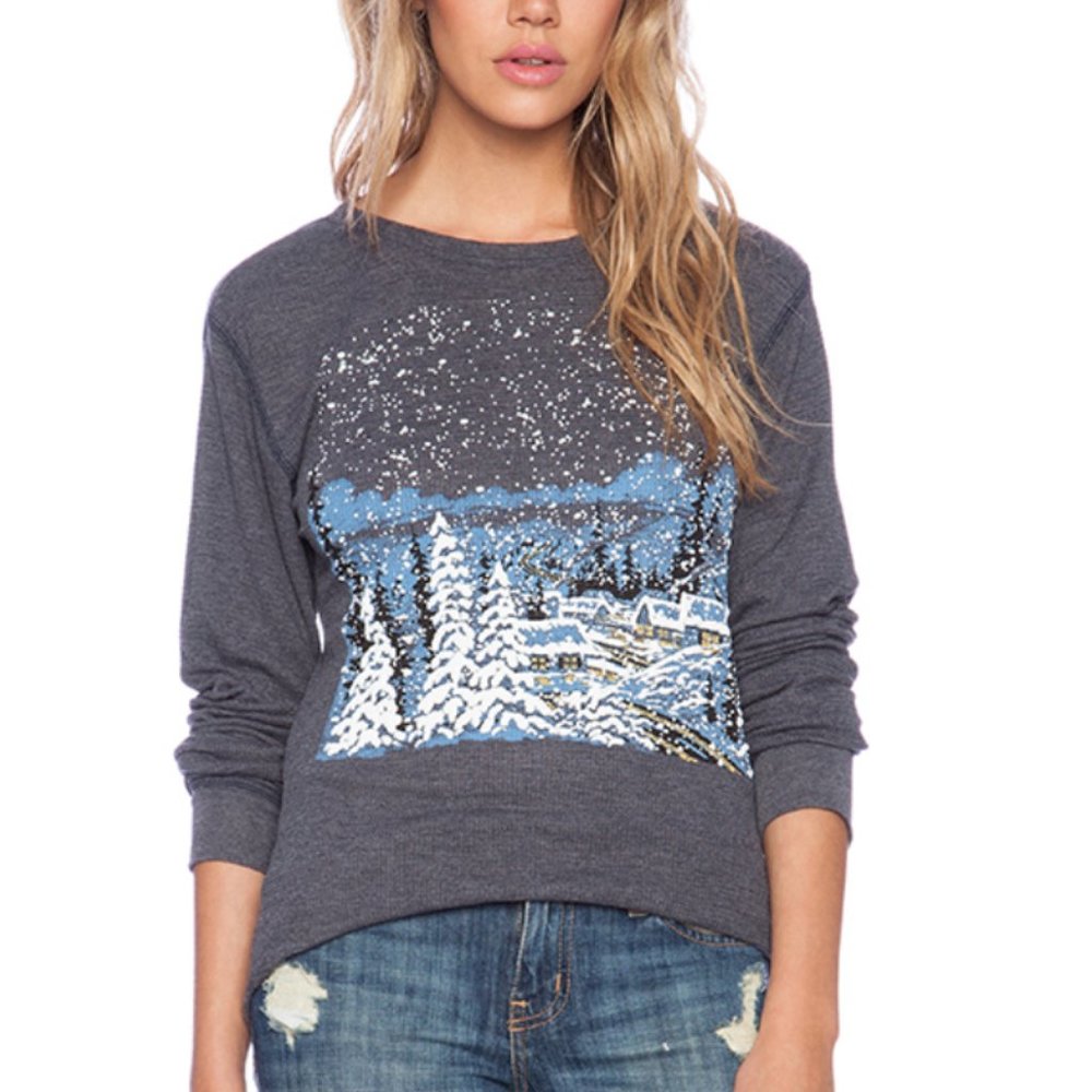 wildfox cozy cabin long sleeve tee